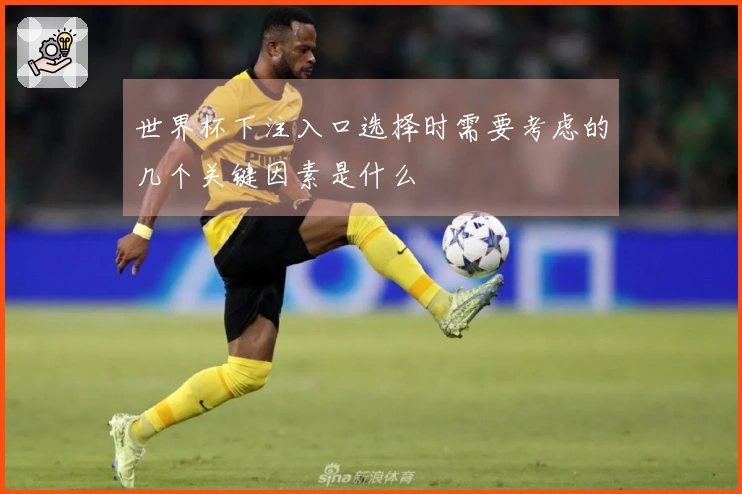 世界杯下注入口选择时需要考虑的几个关键因素是什么